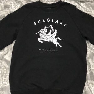 Black crooks and castles crewneck sweatshirt